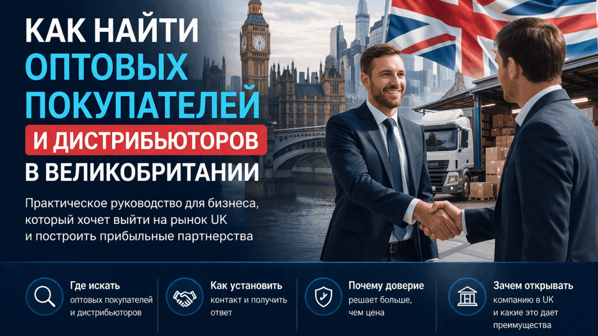 как найти оптовых покупателей в Великобритании