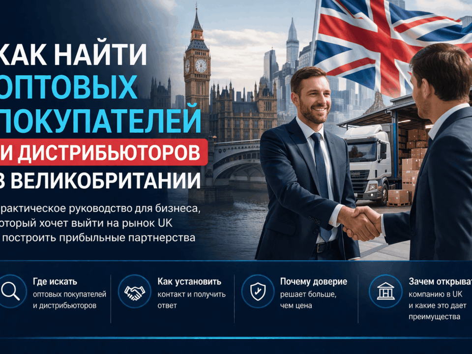как найти оптовых покупателей в Великобритании