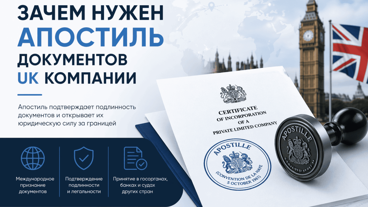 апостиль документов UK компании