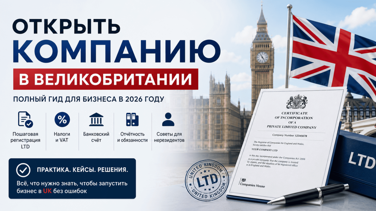 открыть компанию в Великобритании